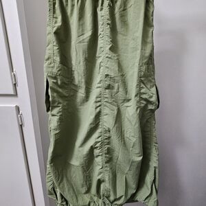 Nylon Sage Green Cargo Skirt